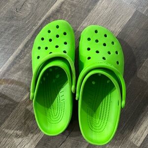 Neon Green Crocs